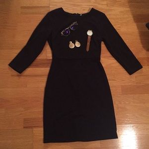 Black sheath dress
